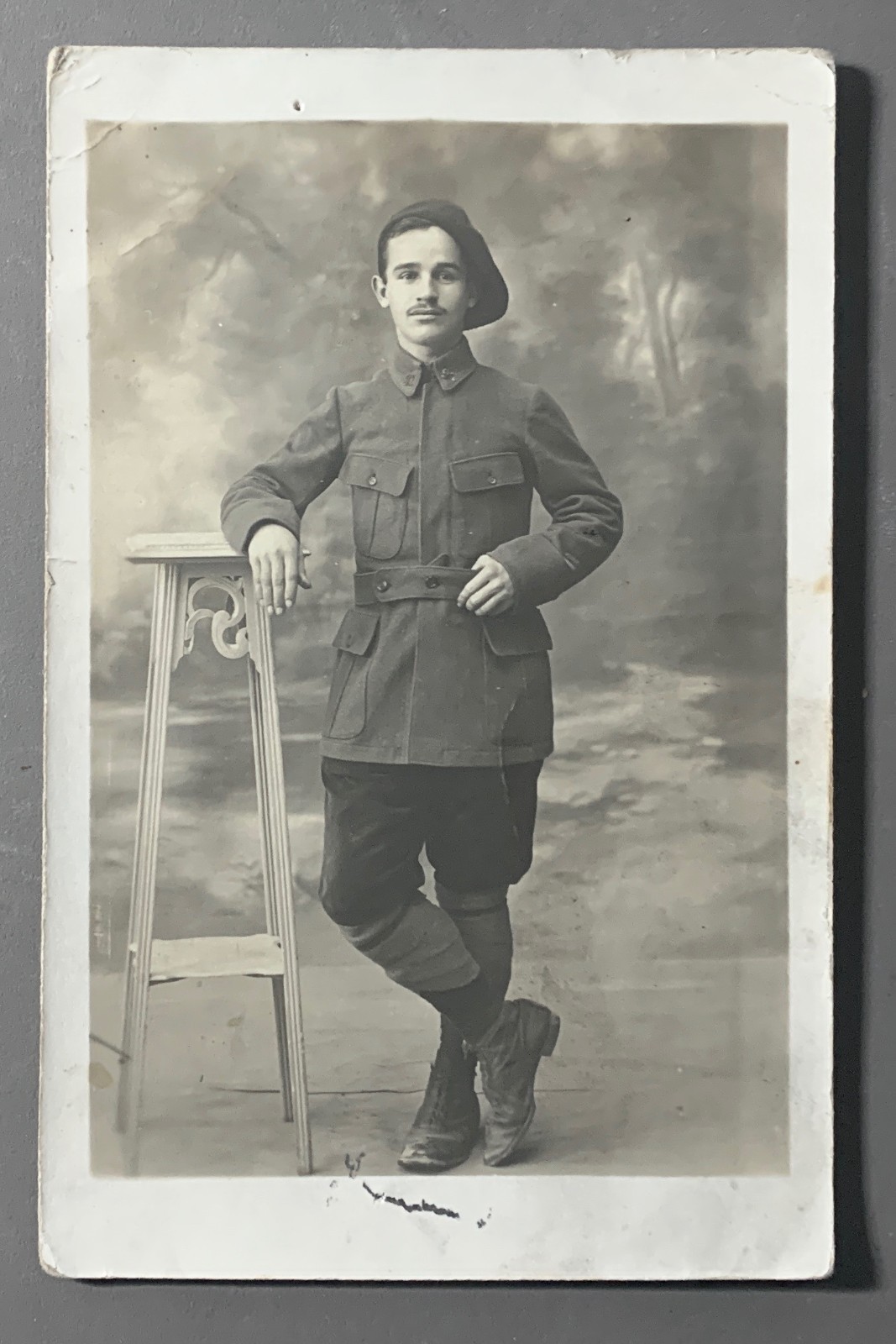 PHOTO CARD military man gay photographer Lançon Frères Chambéry Annecy PHOTO CARD military man gay photographer Lançon Frères Chambéry Annecy