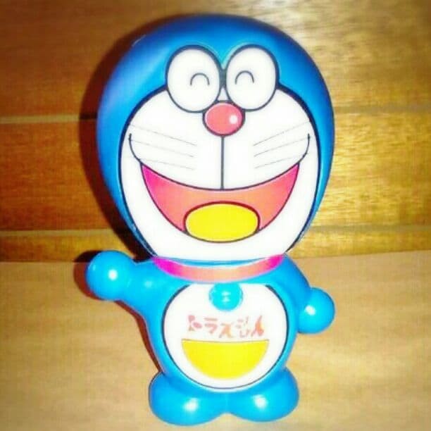 1980 Doraemon piggy bank shampoo Showa retro vintage #73cac7