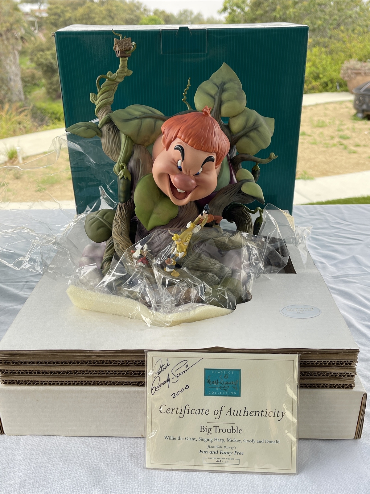 WDCC Walt Disney Fun And Fancy Free Willie Giant Big Trouble Ltd 449/1250 Signed WDCC Walt Disney Fun And Fancy Free Willie Giant Big Trouble Ltd 449/1250 Signed
