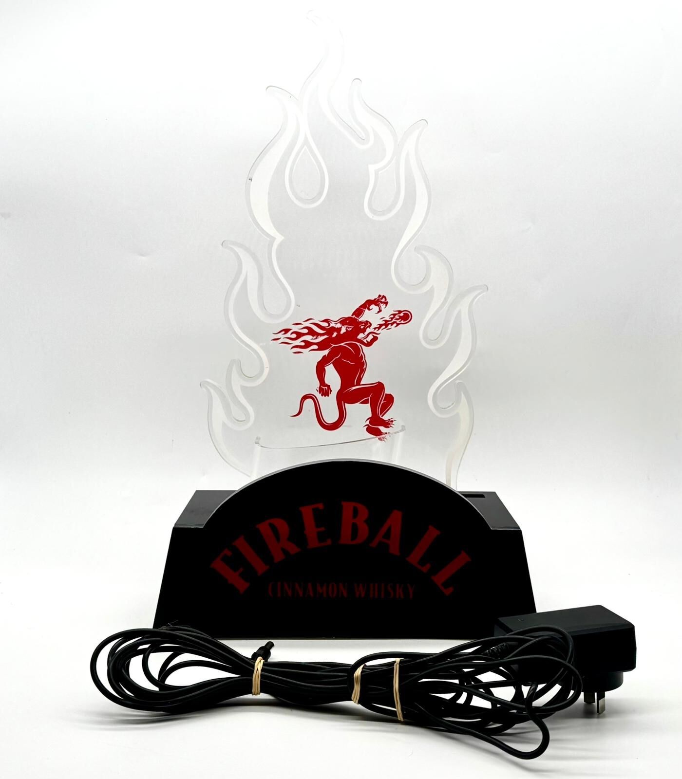 LED Promotional Light Flame Sign Fireball Cinnamon Whisky Man Cave Decor LED Promotional Light Flame Sign Fireball Cinnamon Whisky Man Cave Decor