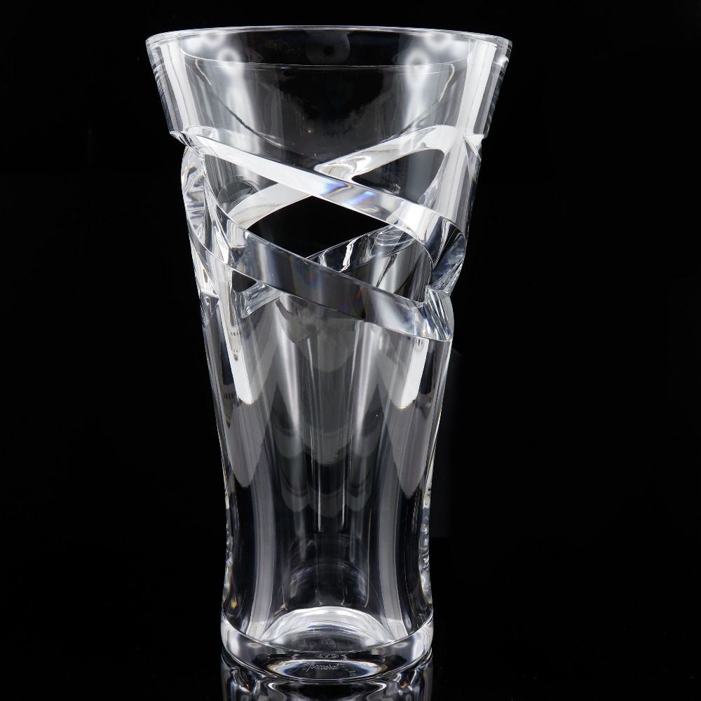[Baccarat] Baccarat Tornado Height: 38.3cm Crystal _ Vase