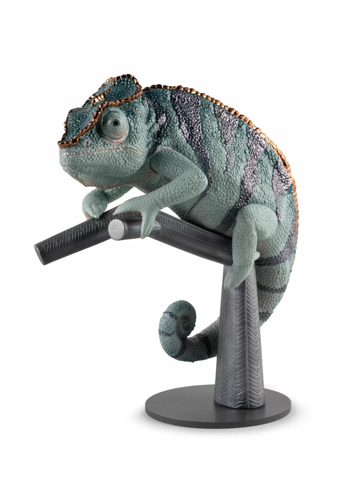 NEW LLADRO CHAMELEON FIGURINE #9564 BRAND NIB BEAUTIFUL WILD METALLIC SAVE$ F/SH