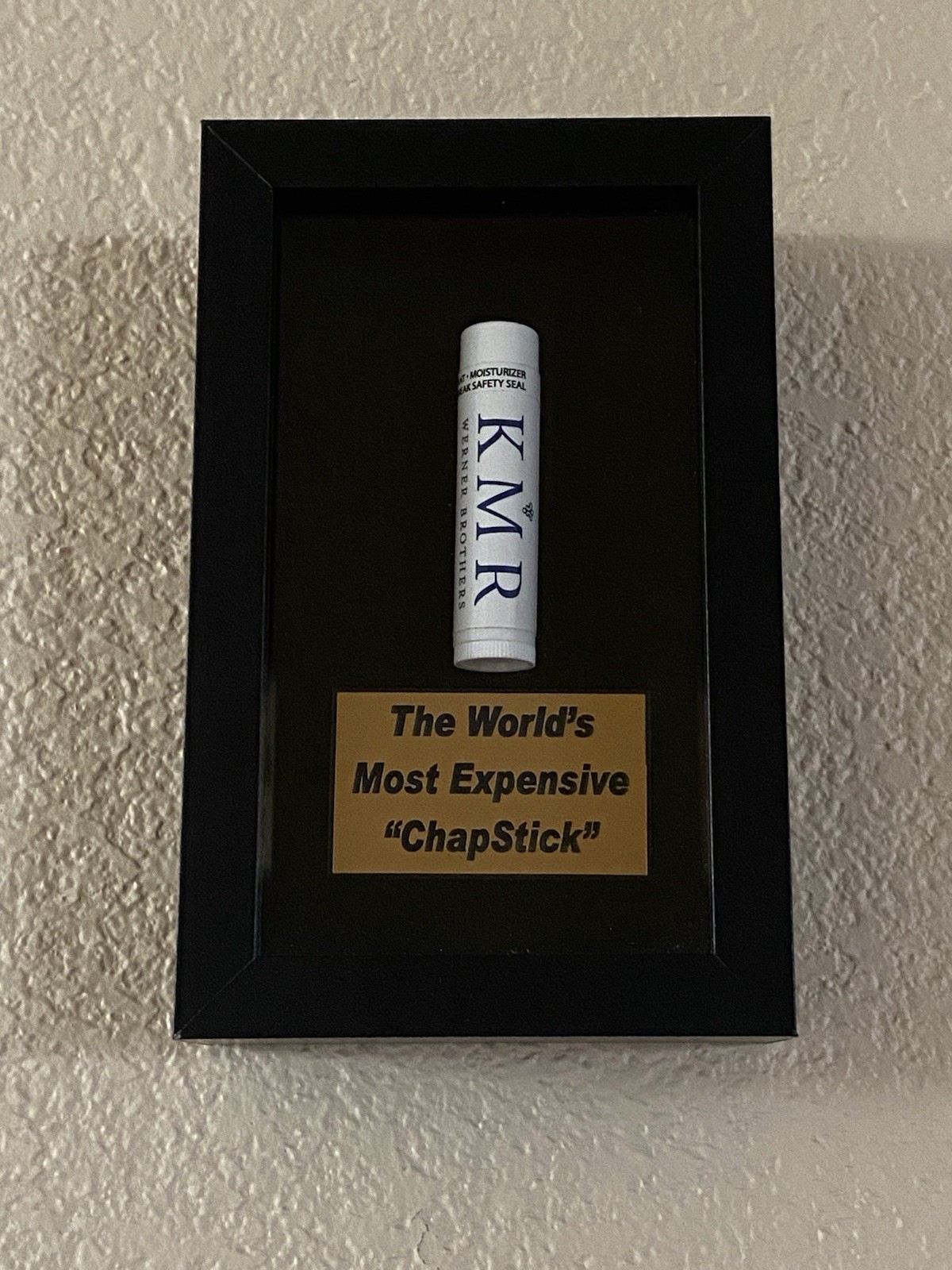 World’s Most Expensive ChapStick KMR Framed Rare Collectible Investment World’s Most Expensive ChapStick KMR Framed Rare Collectible Investment