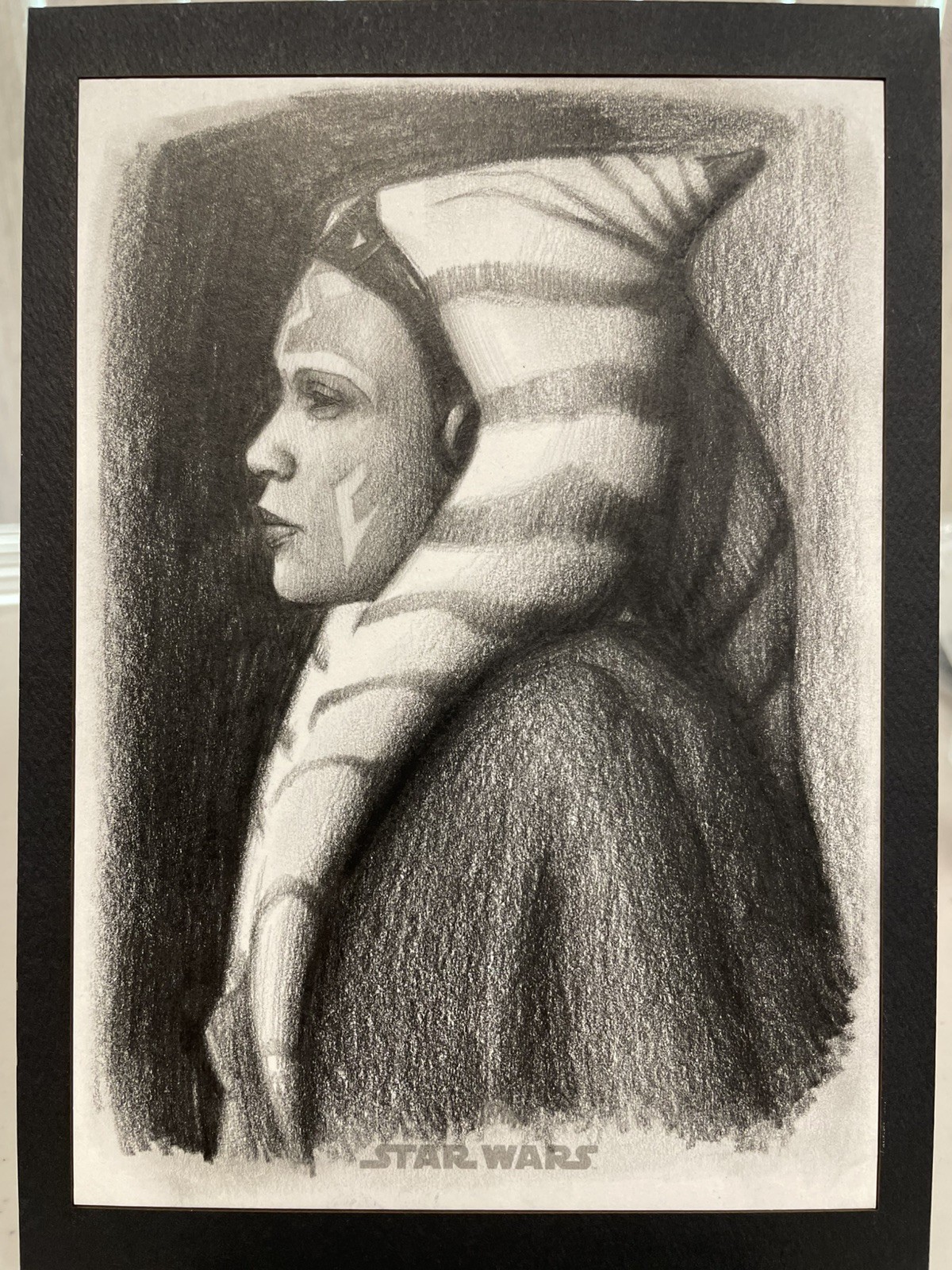 Ahsoka Tano -Andrew Fry Star Wars Antiquities Oversize Original Art a Ahsoka Tano -Andrew Fry Star Wars Antiquities Oversize Original Art a
