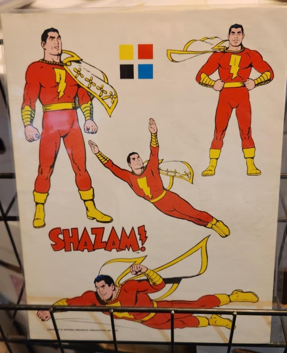 SHAZAM DC Production Art from Jack Adler Collection 1975 COA NM SHAZAM DC Production Art from Jack Adler Collection 1975 COA NM