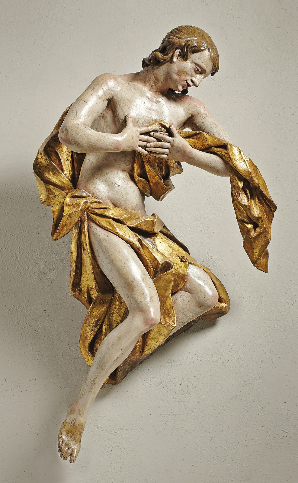 Large Angel Sculpture - Franz Ignaz Gunther - Baroque - 18th century - XVIII s. Large Angel Sculpture - Franz Ignaz Gunther - Baroque - 18th century - XVIII s.