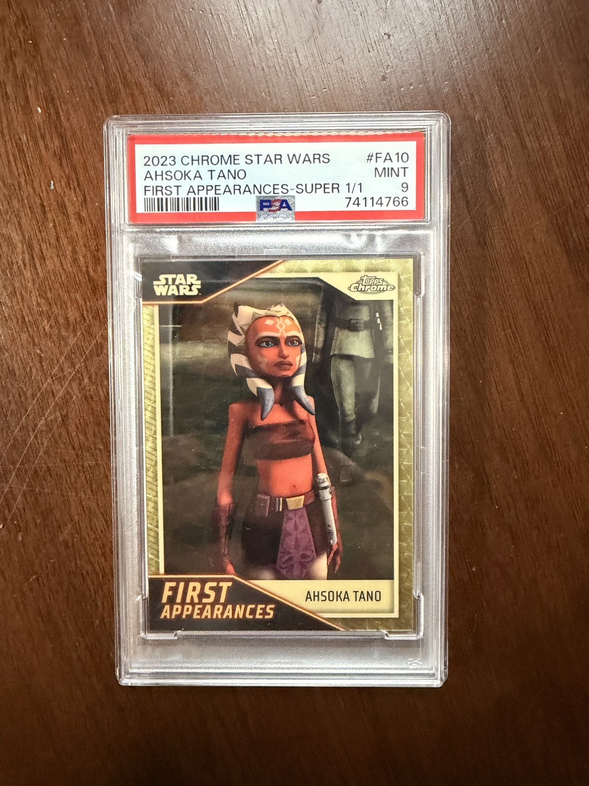 2023 Topps Star Wars Chrome First Appearances Ahsoka Tano Superfractor 1/1 2023 Topps Star Wars Chrome First Appearances Ahsoka Tano Superfractor 1/1