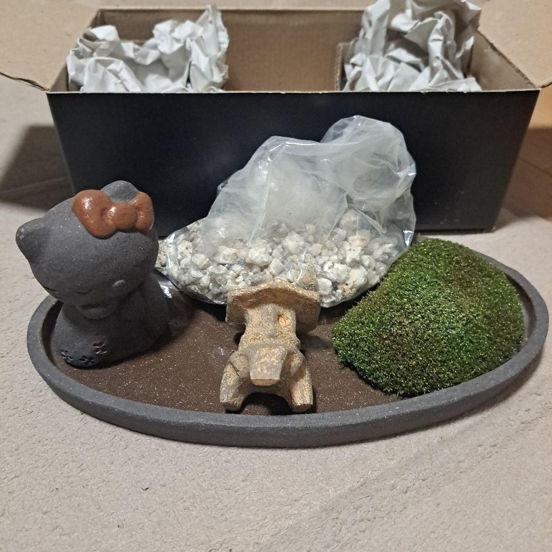 Hello Kitty 2002 Hakoniwa Miniature Zen Garden Set Sanrio Vintage Rare Official Hello Kitty 2002 Hakoniwa Miniature Zen Garden Set Sanrio Vintage Rare Official