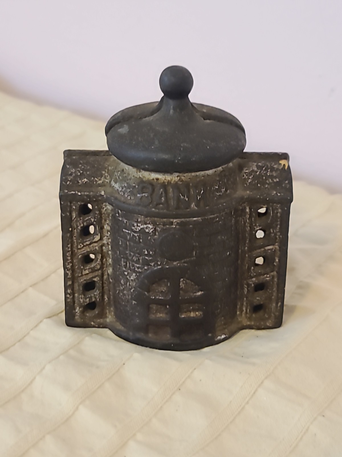 Vintage Cast Iron Still Bank Building Kenton Presto AC Williams c1911 Vintage Cast Iron Still Bank Building Kenton Presto AC Williams c1911