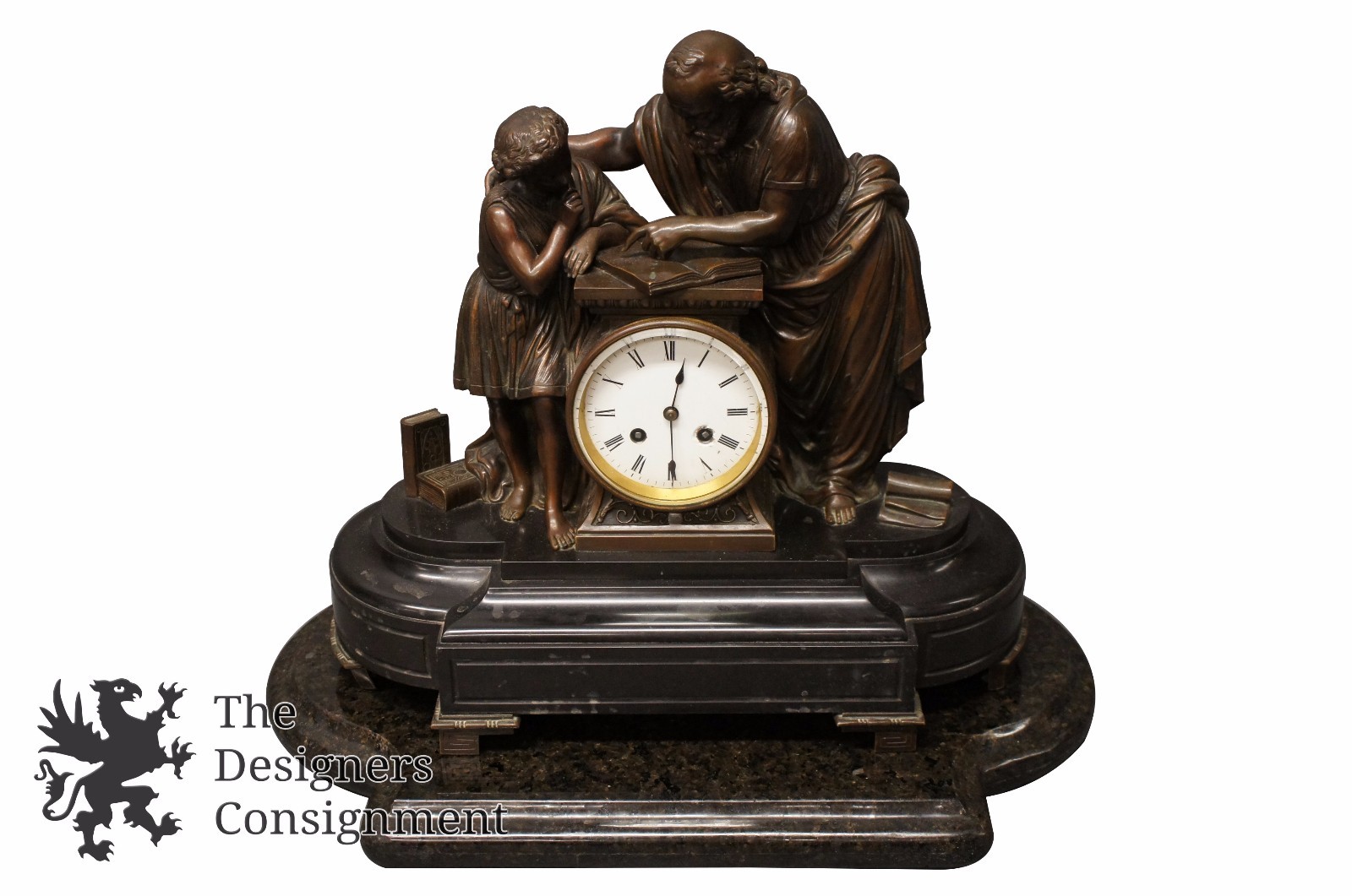 Japy Freres 19th Century French Jesus Figural Slate Mantel Clock Gay Vicarino Co Japy Freres 19th Century French Jesus Figural Slate Mantel Clock Gay Vicarino Co