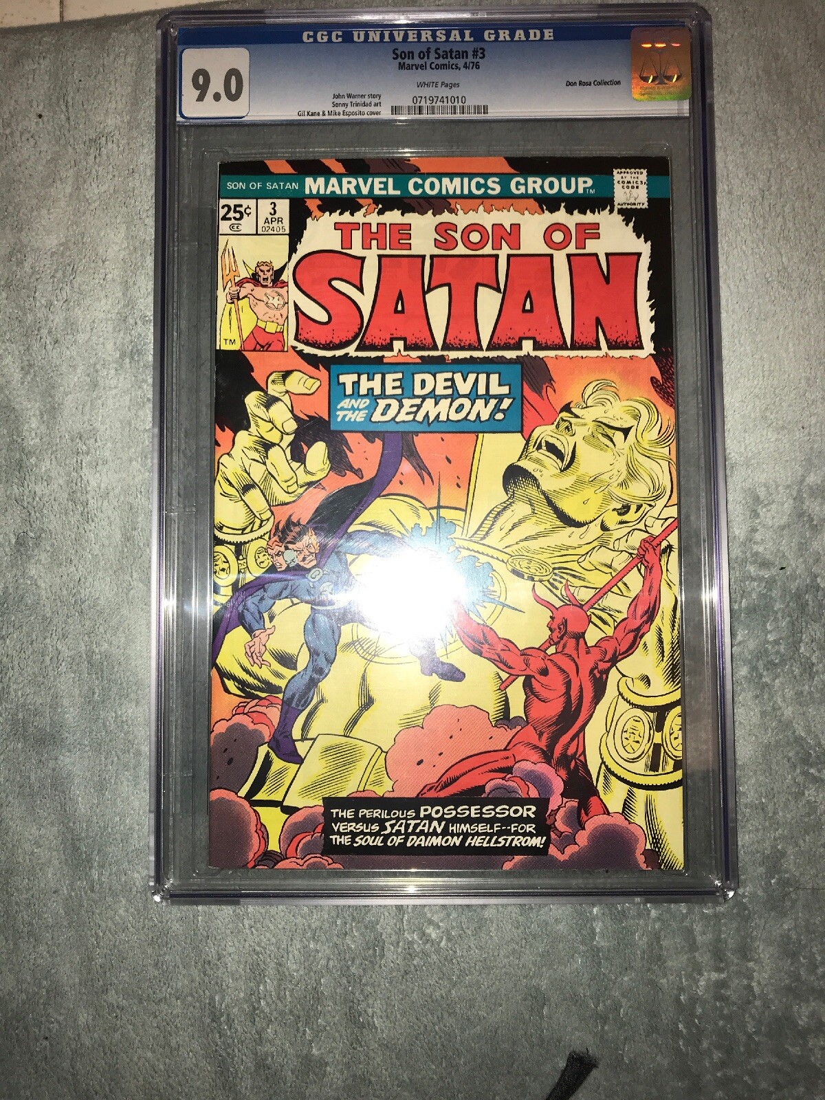 EXTREMELY RARE SON OF SATAN #3 CGC. 9.0 From DON ROSA COLLECTION SEE THE PICS EXTREMELY RARE SON OF SATAN #3 CGC. 9.0 From DON ROSA COLLECTION SEE THE PICS
