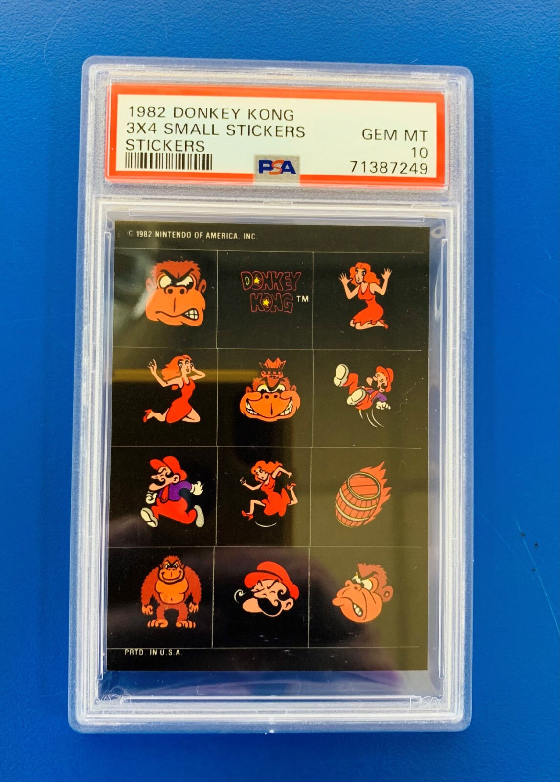 1982 DONKEY KONG & MARIO NINTENDO ROOKIE PSA 10  AOKI POP 1 RARE HIGH END