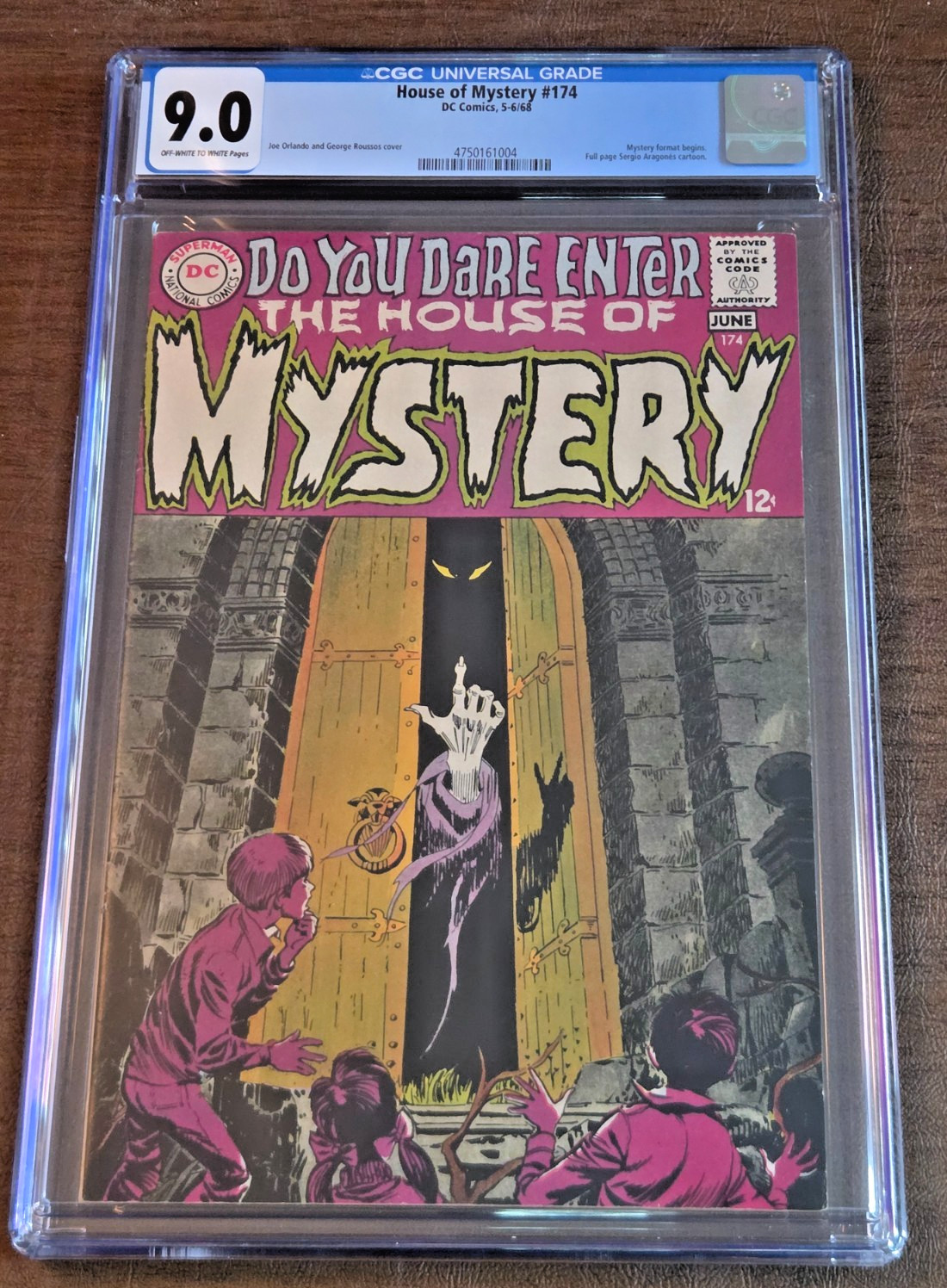 House of Mystery #174 CGC 9.0 (1968) Horror Format begins.  Joe Orlando cover
