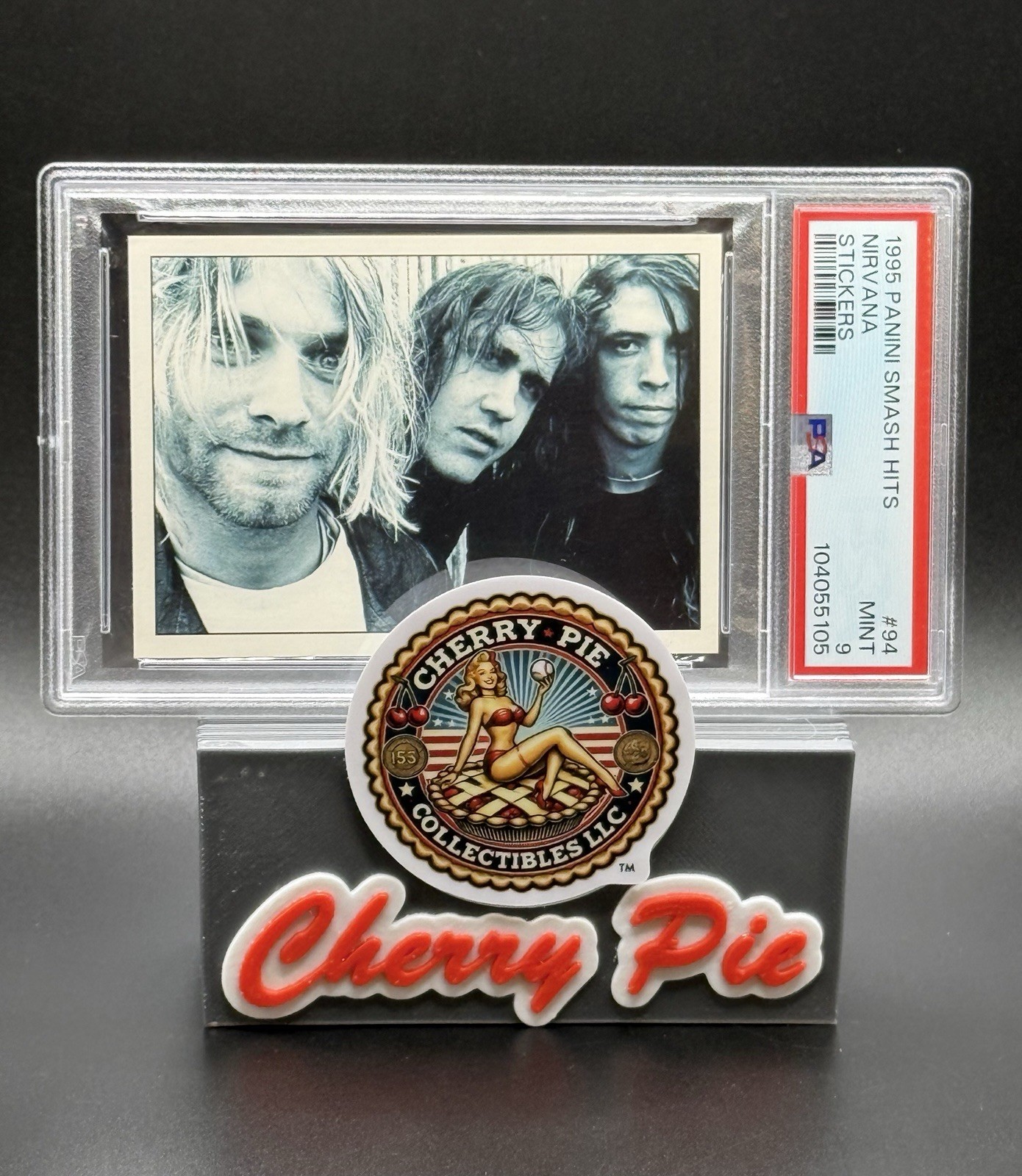 1995 Panini Smash Hits Stickers NIRVANA Kurt Cobain Dave Grohl PSA 9 MINT 1995 Panini Smash Hits Stickers NIRVANA Kurt Cobain Dave Grohl PSA 9 MINT