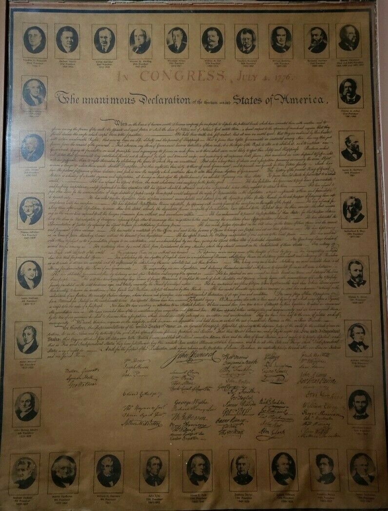 In Congress, July 4, 1776 the unanimous declaration of the USA(the 1933 version)