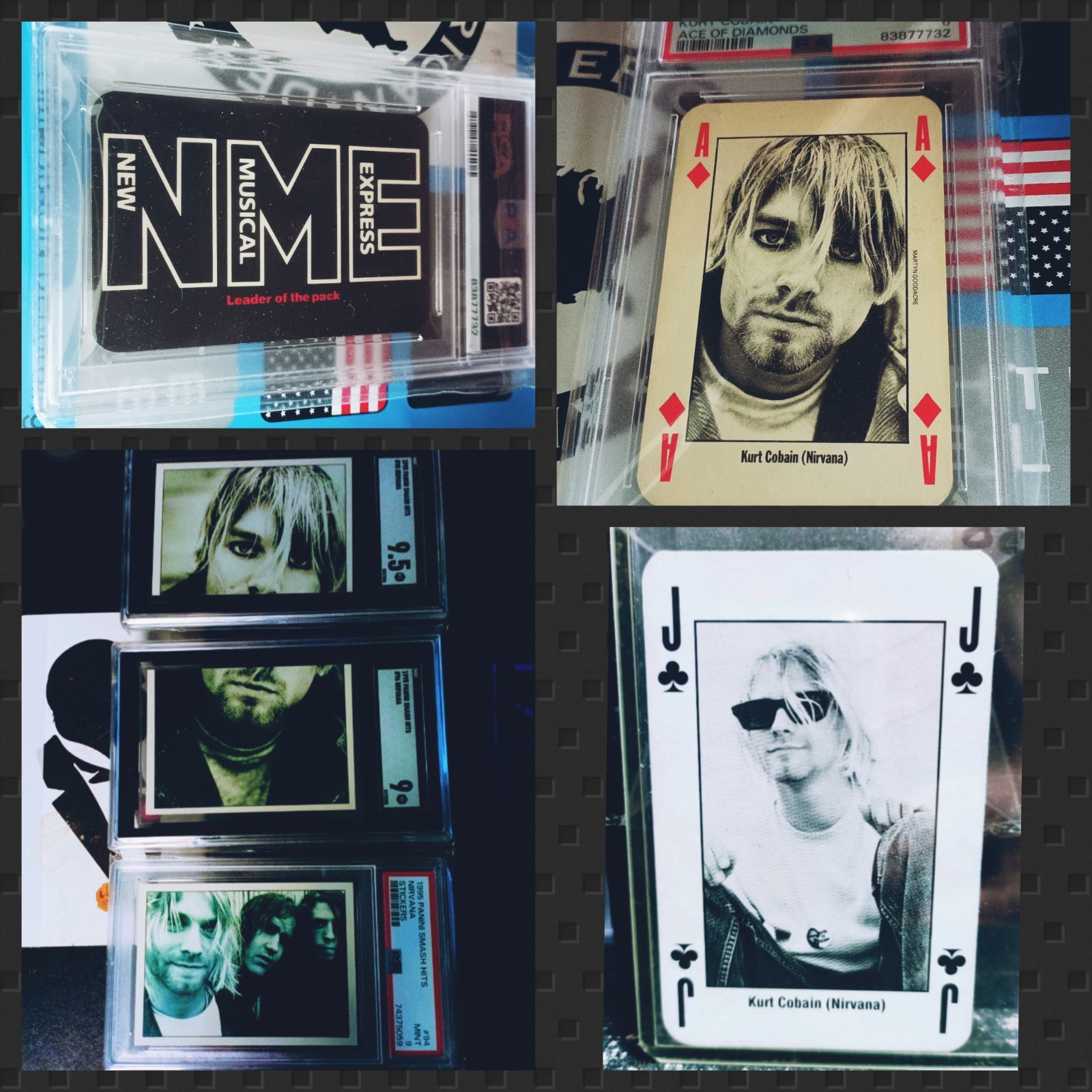 Panini Nirvana PSA SGC Rookie Set Rare Kerrang NME Kurt Cobain Panini Nirvana PSA SGC Rookie Set Rare Kerrang NME Kurt Cobain