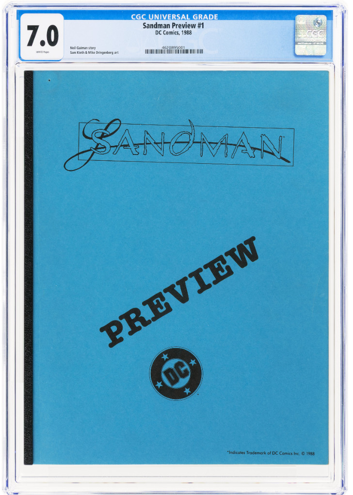 Sandman #1P *(TOP & ONLY POP)* CGC 7.0 1st app. of Morpheus DC 1988 