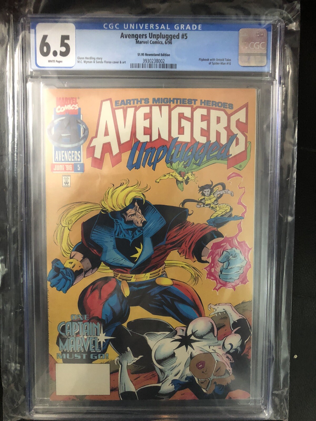 Avengers Unplugged #5 Newsprint 6.5 RARE 1st Appearance Photon 1996 Avengers Unplugged #5 Newsprint 6.5 RARE 1st Appearance Photon 1996