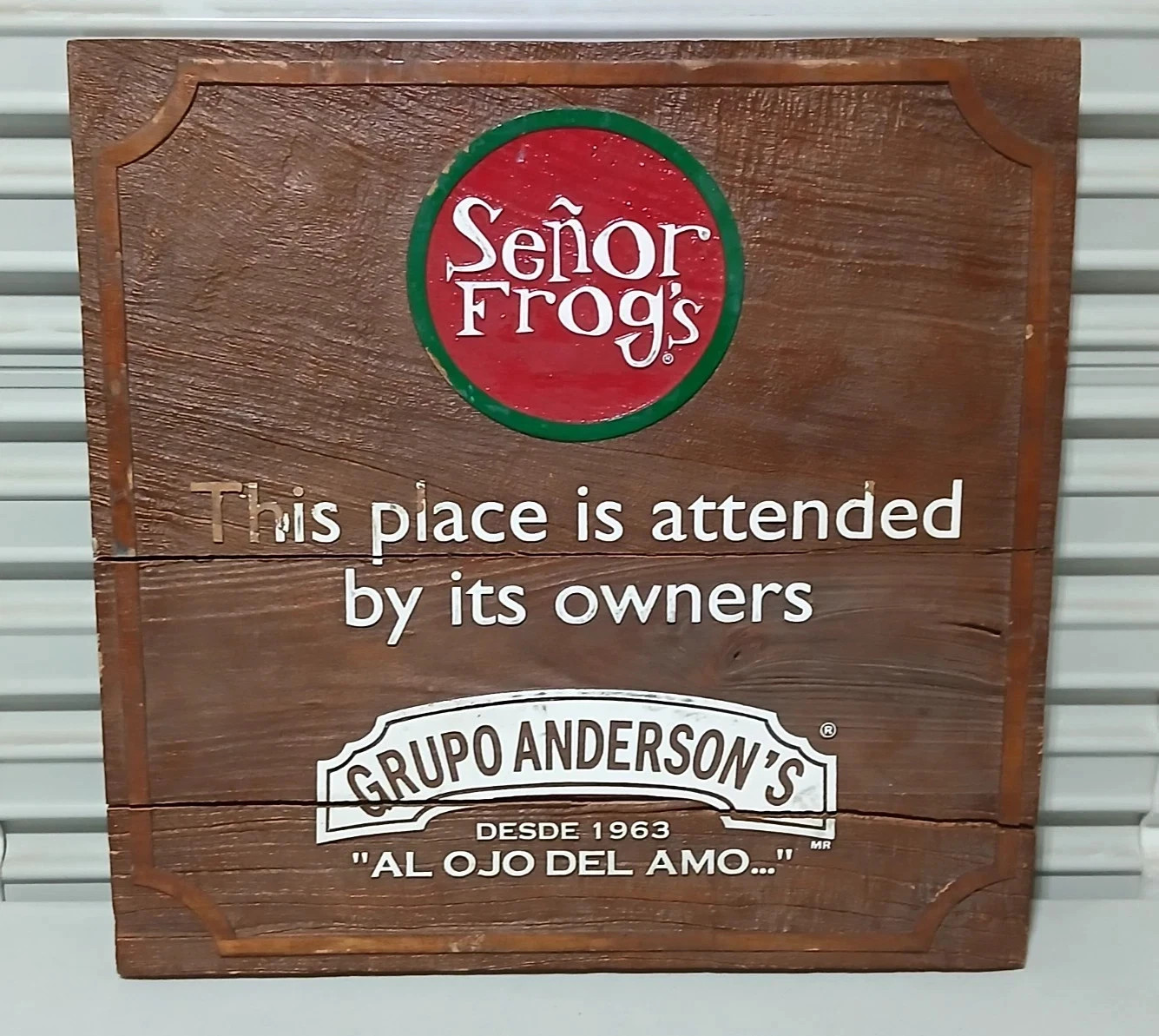 Senor Frogs Las Vegas - Original Bar Sign 20x20 (Closed 2024) Senor Frogs Las Vegas - Original Bar Sign 20x20 (Closed 2024)