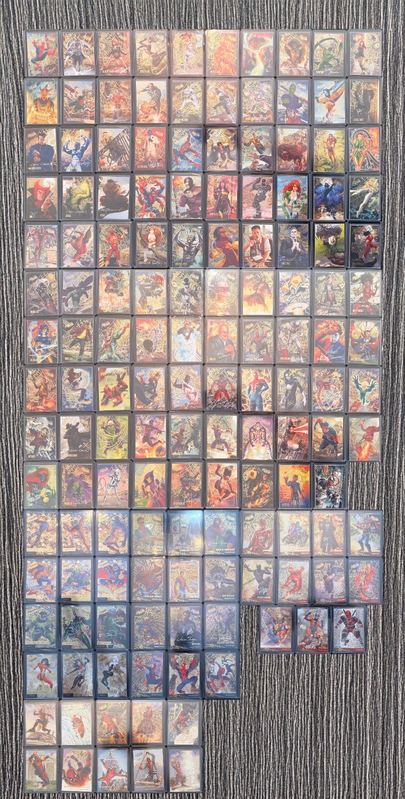 2017 Marvel Fleer Ultra Spider-Man Gold Web Autograph COMPLETE MASTER SET 2017 Marvel Fleer Ultra Spider-Man Gold Web Autograph COMPLETE MASTER SET