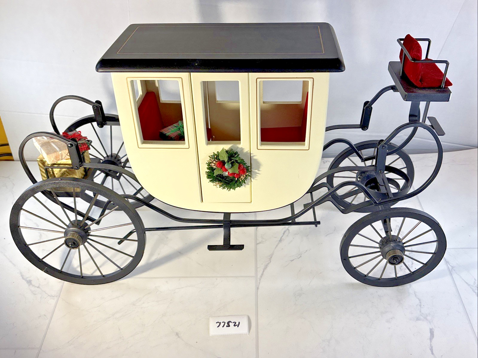 RARE Wood Stagecoach Carriage Byers Choice Christmas Carolers Accessory 77S21 RARE Wood Stagecoach Carriage Byers Choice Christmas Carolers Accessory 77S21