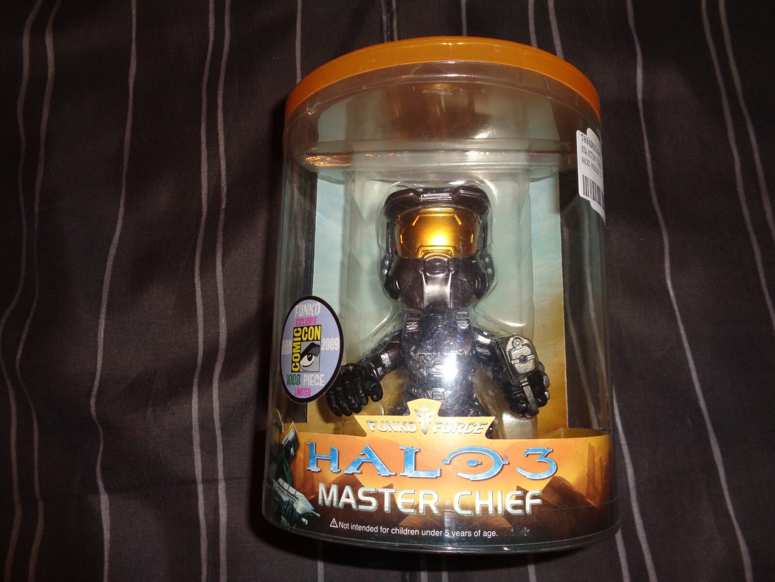 Rare New Metallic Master Chief SDCC Chase Funko Wacky Wobbler Only 1008 Made