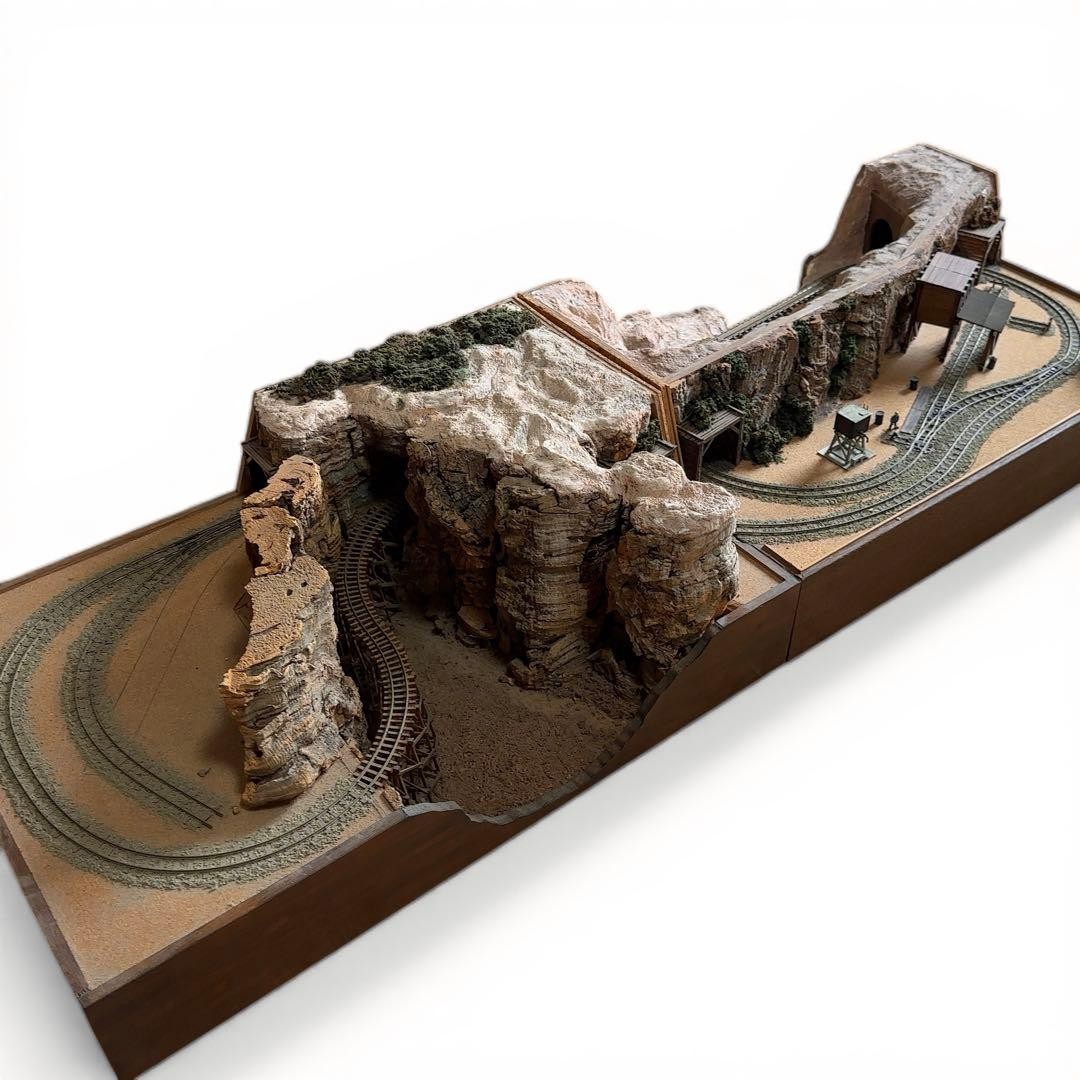 Railway Enthusiast Collection Model Railroad Diorama N Gauge Gorge 115cm Long #9
