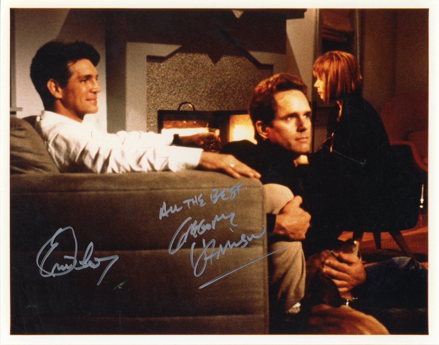 Eric Roberts & Gregory Harrison Hand Signed Photograph + COA Eric Roberts & Gregory Harrison Hand Signed Photograph + COA