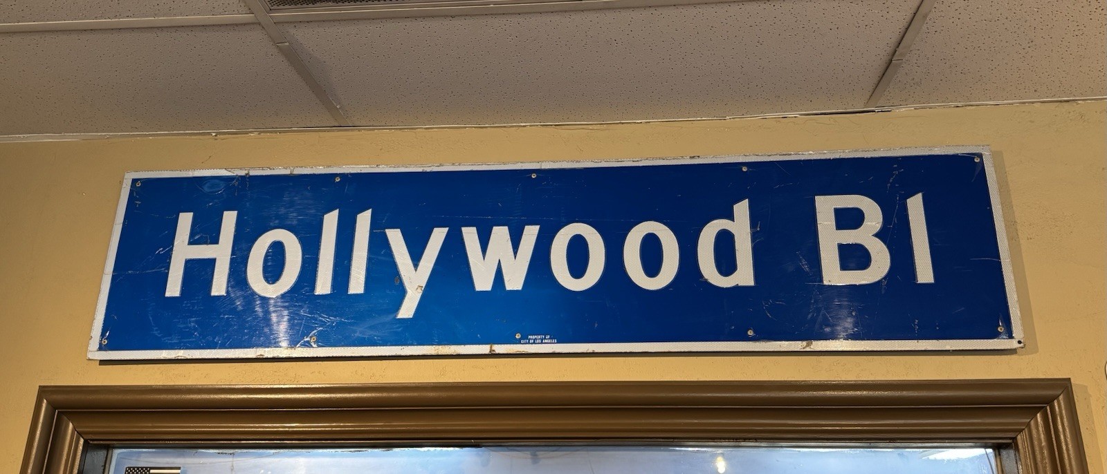 Hollywood Blvd Street Sign Original From Hollywood, Los Angeles. Hollywood Blvd Street Sign Original From Hollywood, Los Angeles.