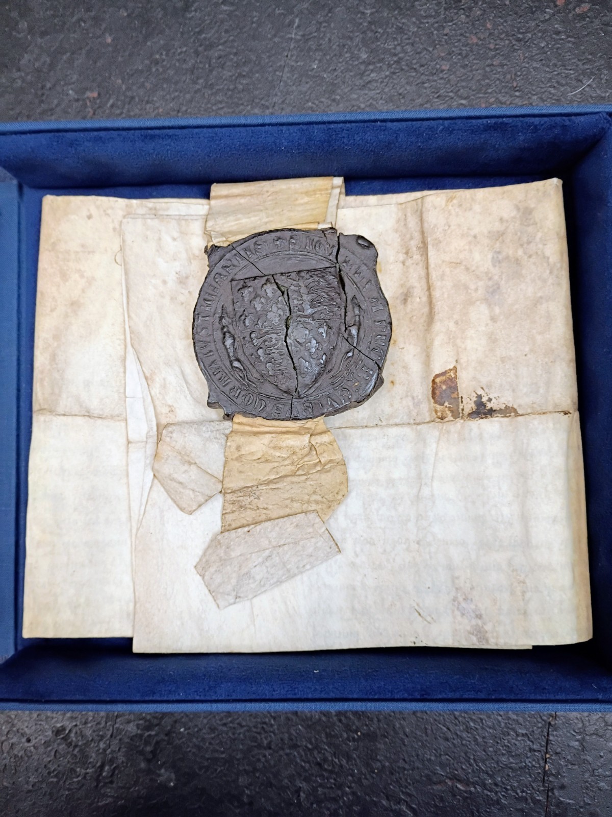 Rare 1515 King Henry VIII Latin Manuscript With Wax Seal