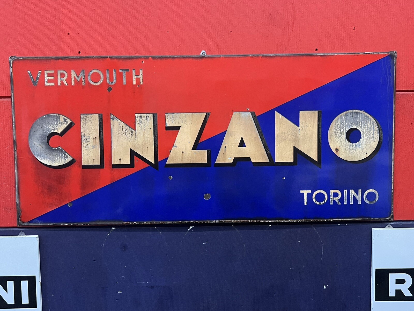 Original Collectible Cinzano Sign From The 50’s