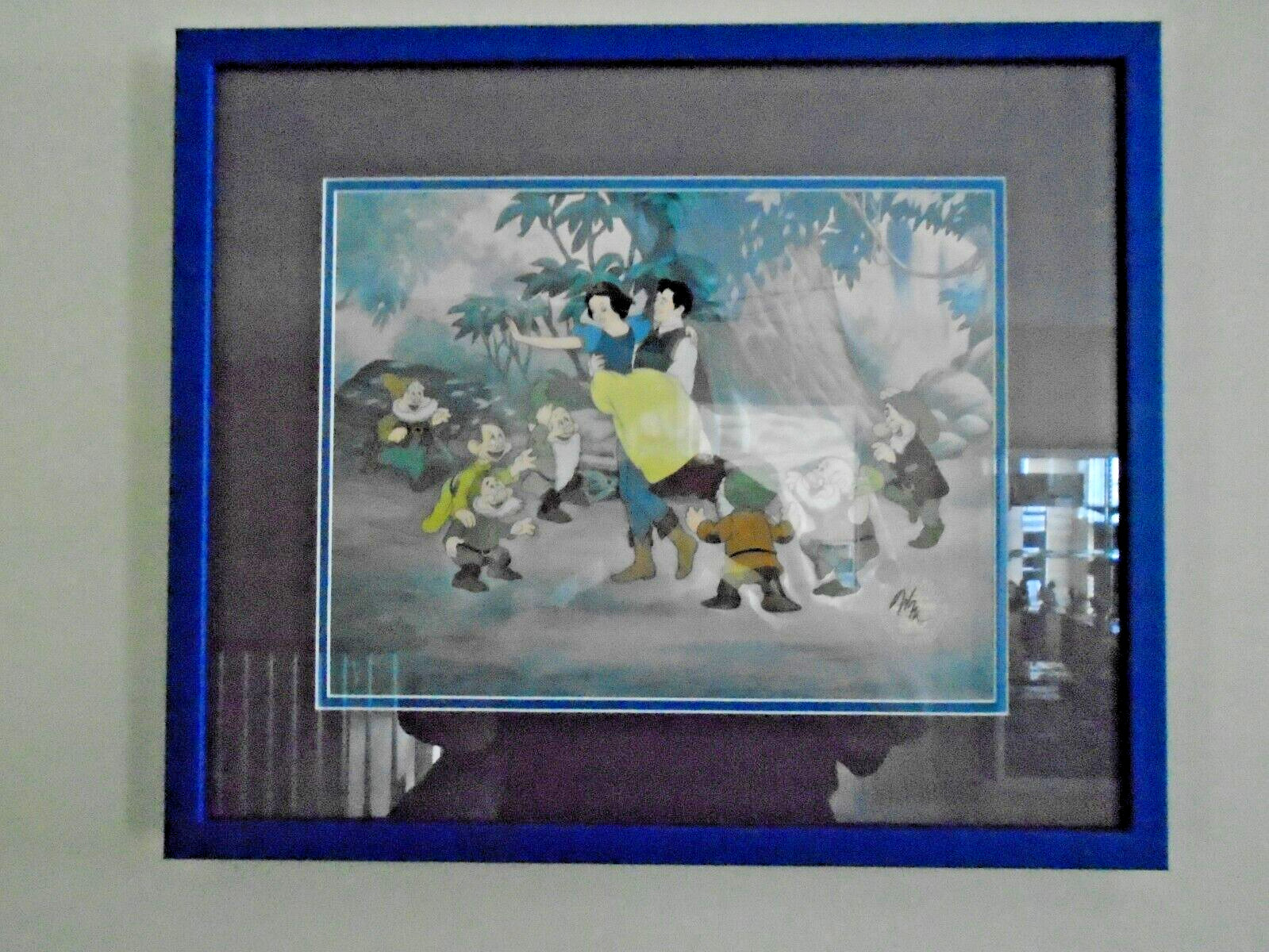 Walt Disney's Snow White & Seven Dwarfs 50th Anniversary Hand Painted Movie Cel Walt Disney's Snow White & Seven Dwarfs 50th Anniversary Hand Painted Movie Cel