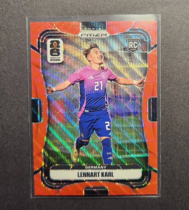 2026 Panini Prizm FIFA World Cup - Lennart Karl #58 Red Wave Prizm /39
