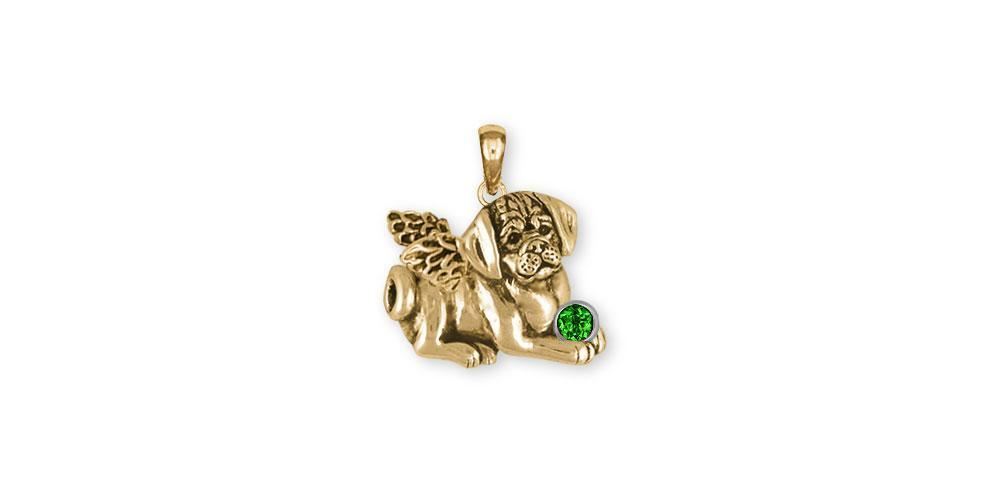 Puggle Jewelry 14k Gold Handmade Puggle Pendant PGL31X-ASPG Puggle Jewelry 14k Gold Handmade Puggle Pendant PGL31X-ASPG