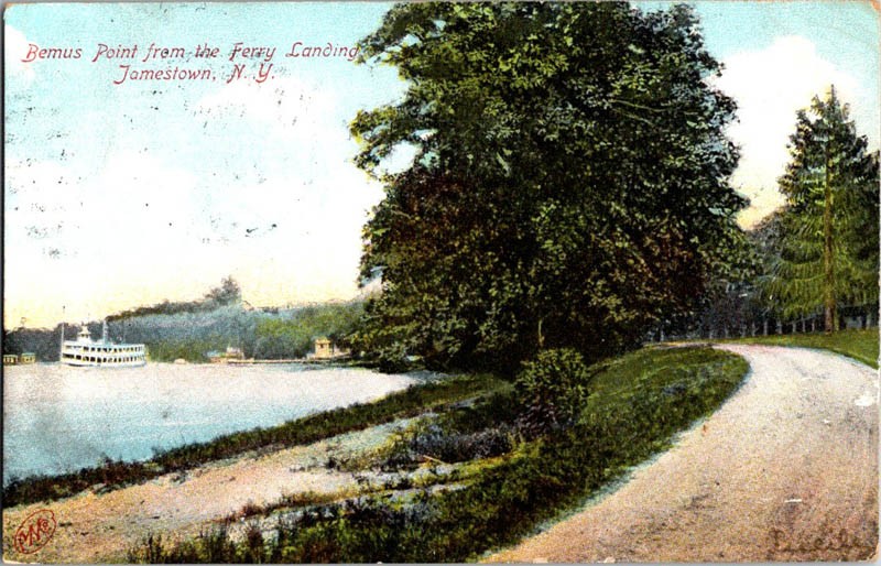Bemus Point NY postcard BEMUS POINT FROM THE FERRY LANDING 9/12 AV2293