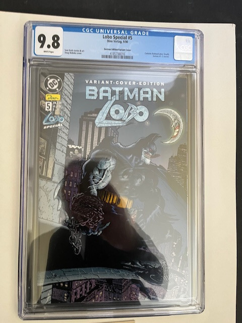 9.8 CGC BATMAN LOBO ELSEWORLDS # 5 FOREIGN GERMAN EURO VARIANT DEADLY SERIOUS 9.8 CGC BATMAN LOBO ELSEWORLDS # 5 FOREIGN GERMAN EURO VARIANT DEADLY SERIOUS