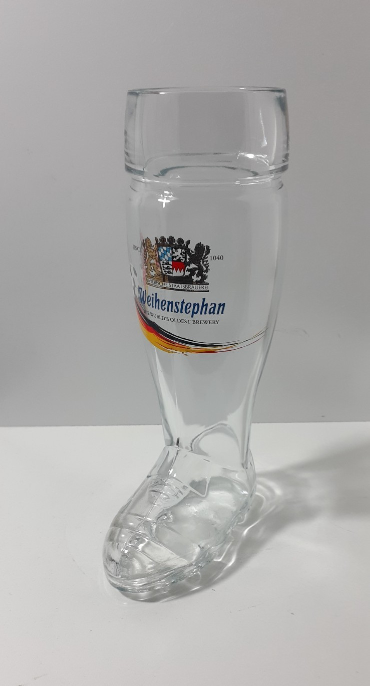 Football Boot Beer Glass German Soccer World Cup Weihenstephan 2006 Football Boot Beer Glass German Soccer World Cup Weihenstephan 2006