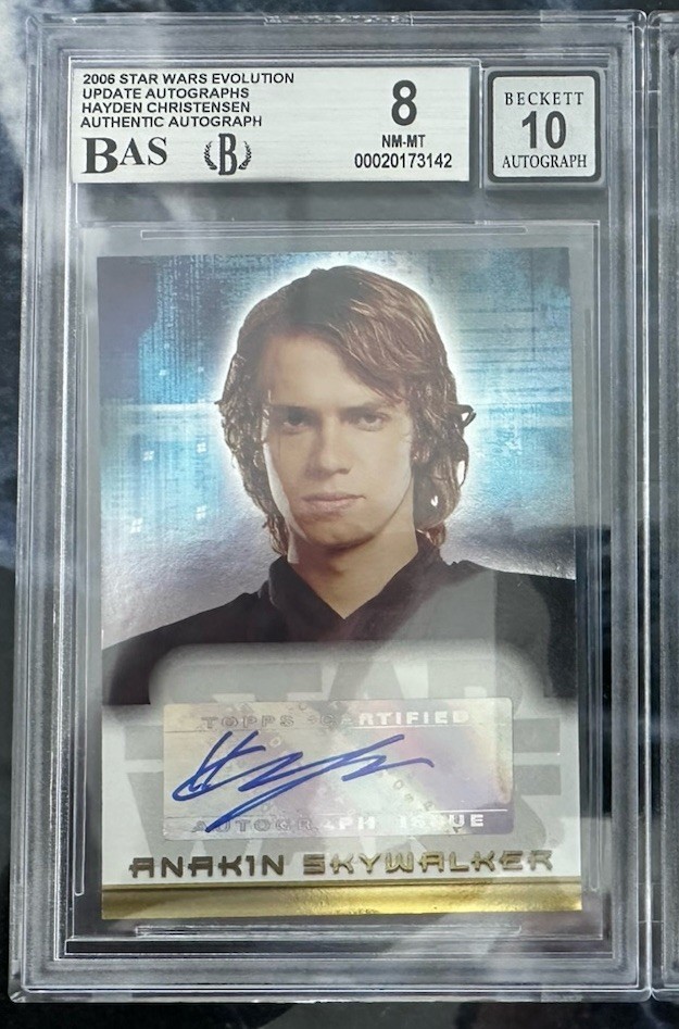 06 STAR WARS EVOLUTION UPDATE Hayden Christensen as Anakin Skywalker AUTO BGS 10 06 STAR WARS EVOLUTION UPDATE Hayden Christensen as Anakin Skywalker AUTO BGS 10