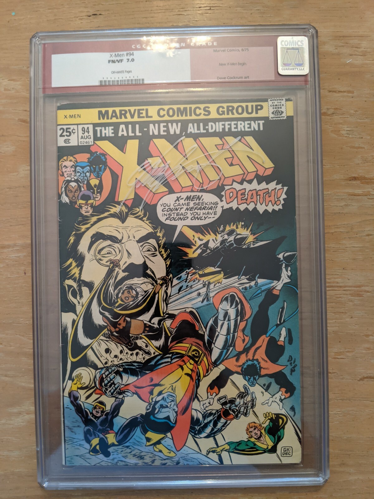 Uncanny X-MEN 94 CGC 7.0 Slab Signed by Claremont Red Label Clean/Press/Resubmit