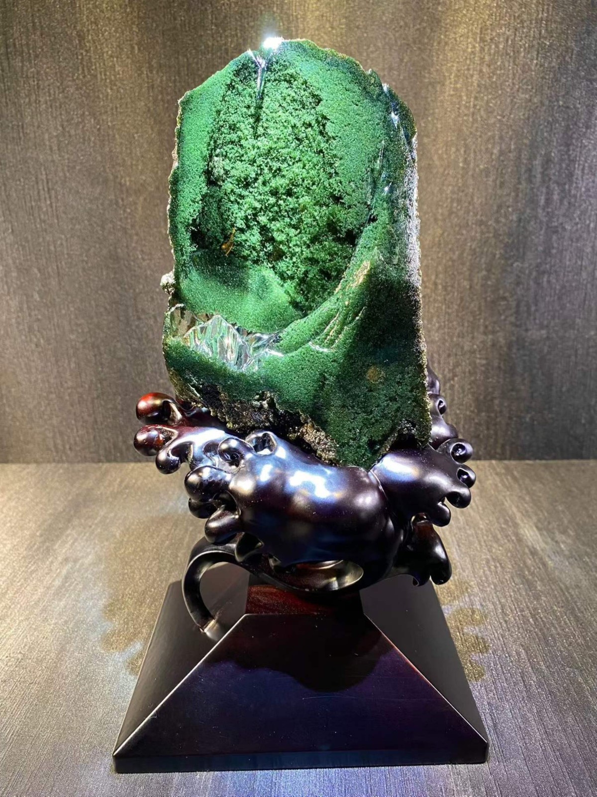 3.01LB Natural Green Phantom Crystal freeform Mineral Energy Reiki decor+stand 3.01LB Natural Green Phantom Crystal freeform Mineral Energy Reiki decor+stand