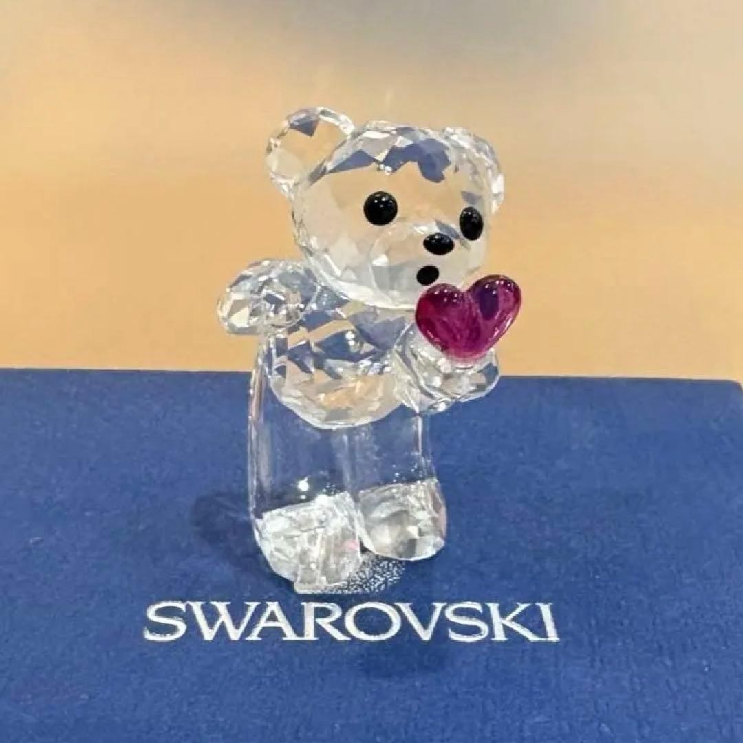 Swarovski Kris Bear Discontinued Works Throwing Kiss Heart Swarovski Kris Bear Discontinued Works Throwing Kiss Heart