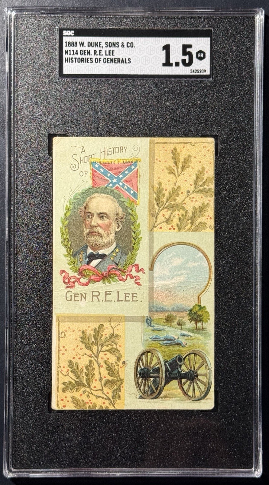 1888 N114 Duke - Civil War - General Robert E. Lee SGC 1.5 Super Low Pop 1888 N114 Duke - Civil War - General Robert E. Lee SGC 1.5 Super Low Pop