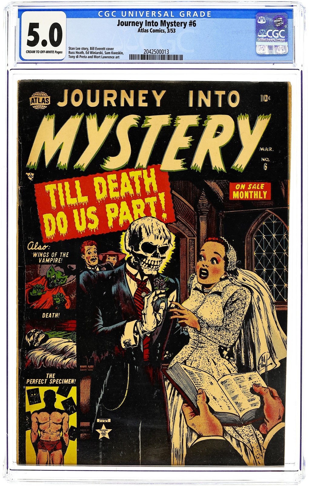 Journey into Mystery #6 CGC 5.0 1953 2042500013 Journey into Mystery #6 CGC 5.0 1953 2042500013