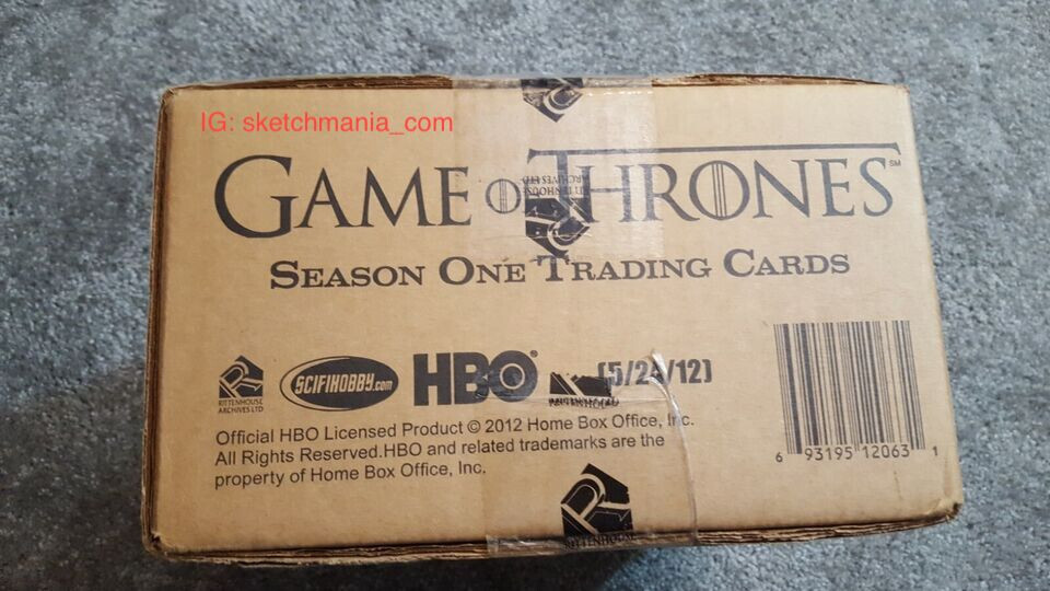 Rittenhouse Game of Thrones Season 1 Factory Sealed Hobby Case (12 boxes) Rare Rittenhouse Game of Thrones Season 1 Factory Sealed Hobby Case (12 boxes) Rare