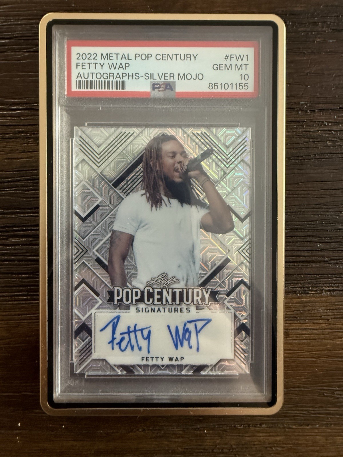 2022 LEAF POP CENTURY AUTOGRAPHS FETTY WAP AUTOGRAPHS-SILVER MOJO 3/7 PSA 10 2022 LEAF POP CENTURY AUTOGRAPHS FETTY WAP AUTOGRAPHS-SILVER MOJO 3/7 PSA 10
