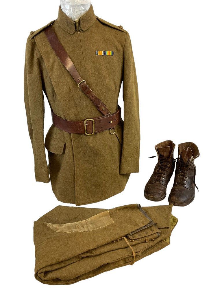 WW1 Canadian Royal Flying Corps Officers Maternity Jacket Boots Pants Groupin...