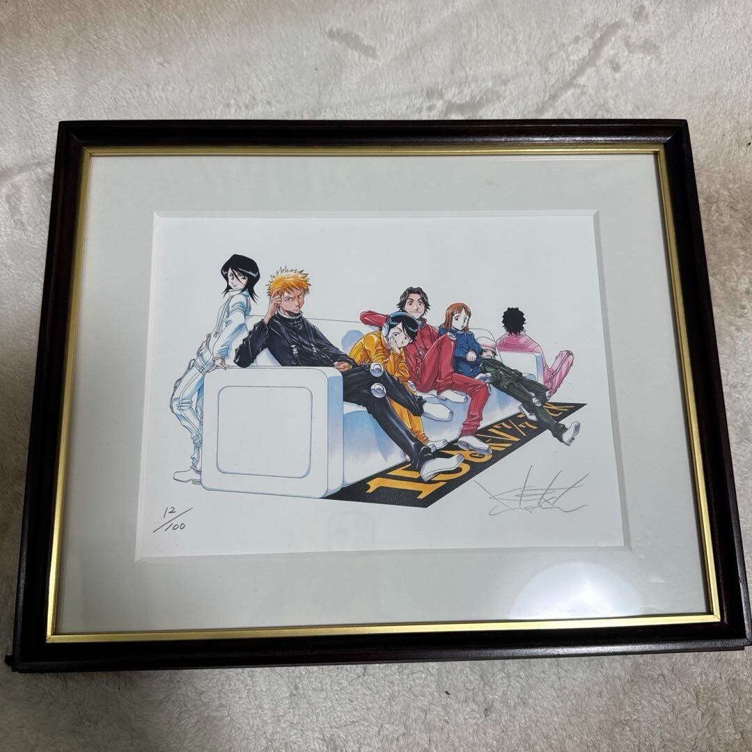 BLEACH Lithograph by Kubo Tite, autographed, Limited to 100 pieces b373 BLEACH Lithograph by Kubo Tite, autographed, Limited to 100 pieces b373