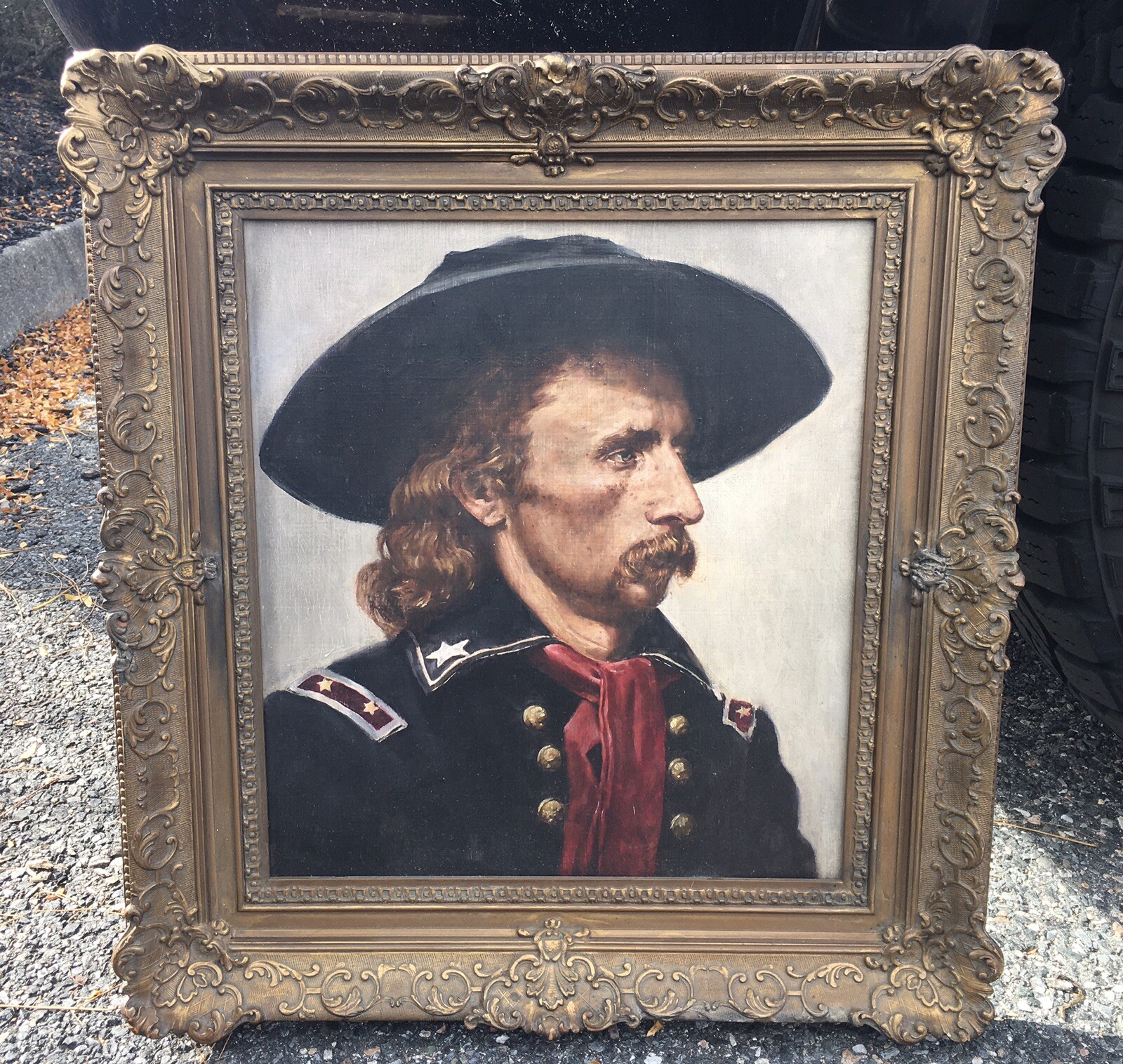 Gen.George A.Custer Oil Painting;Circa.20thCentury;Civil War;Big Horn;10/4UPDATE Gen.George A.Custer Oil Painting;Circa.20thCentury;Civil War;Big Horn;10/4UPDATE