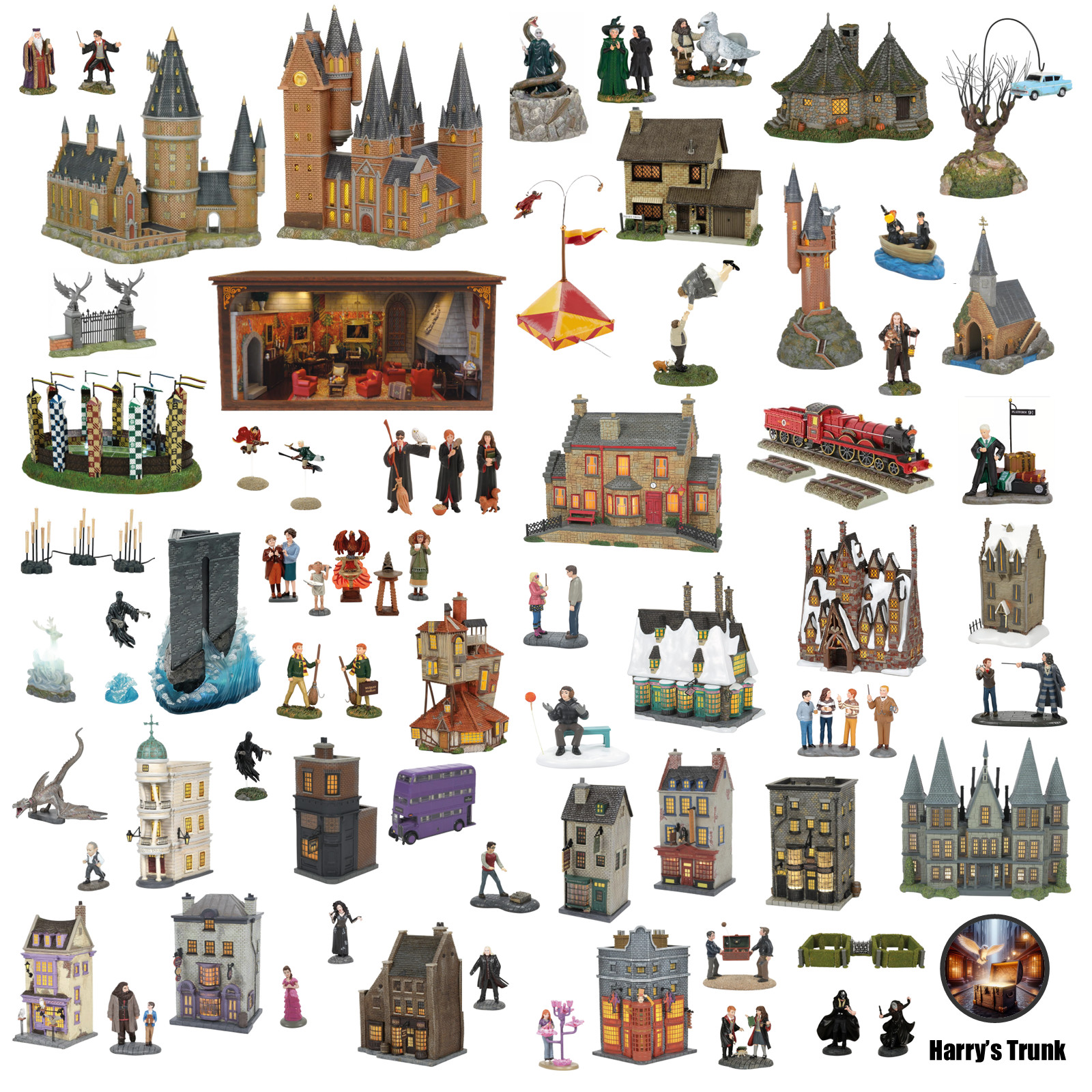 Complete Harry Potter Village Collection Experience '98-05, 61 Buildings/figures Complete Harry Potter Village Collection Experience '98-05, 61 Buildings/figures