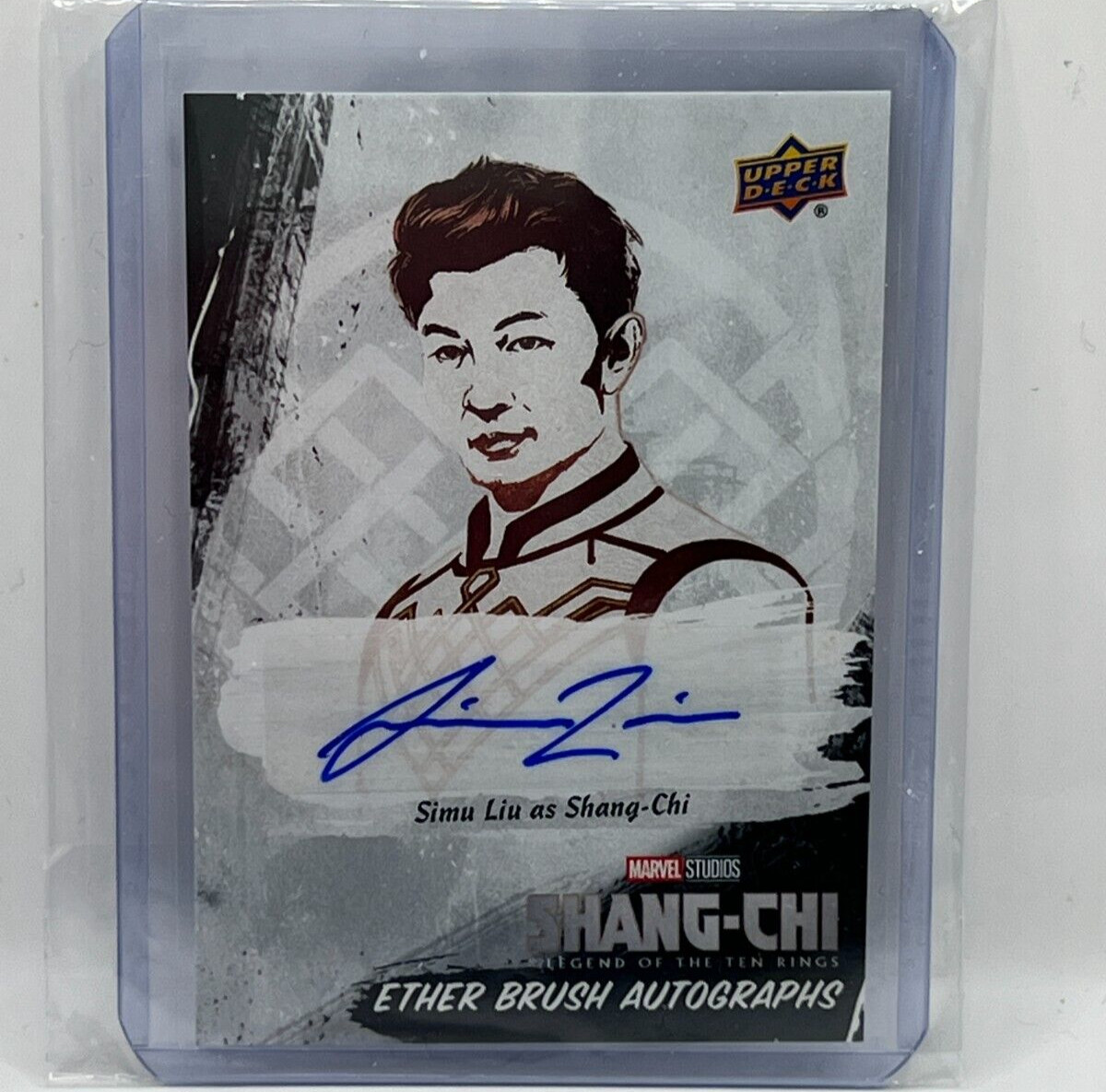 Simu Liu as Shang-Chi Upper Deck Marvel Studios Ether Brush Autograph